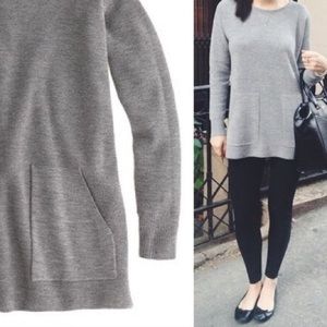 Merino Wool Gray Sweater